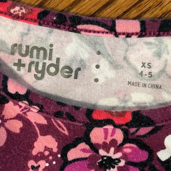 Rumi+Ryder | Purple and Pink Floral Dress - Picture 3 of 3